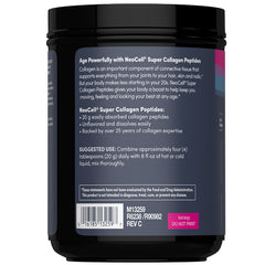 Back view of NeoCell canister with nutrition panel