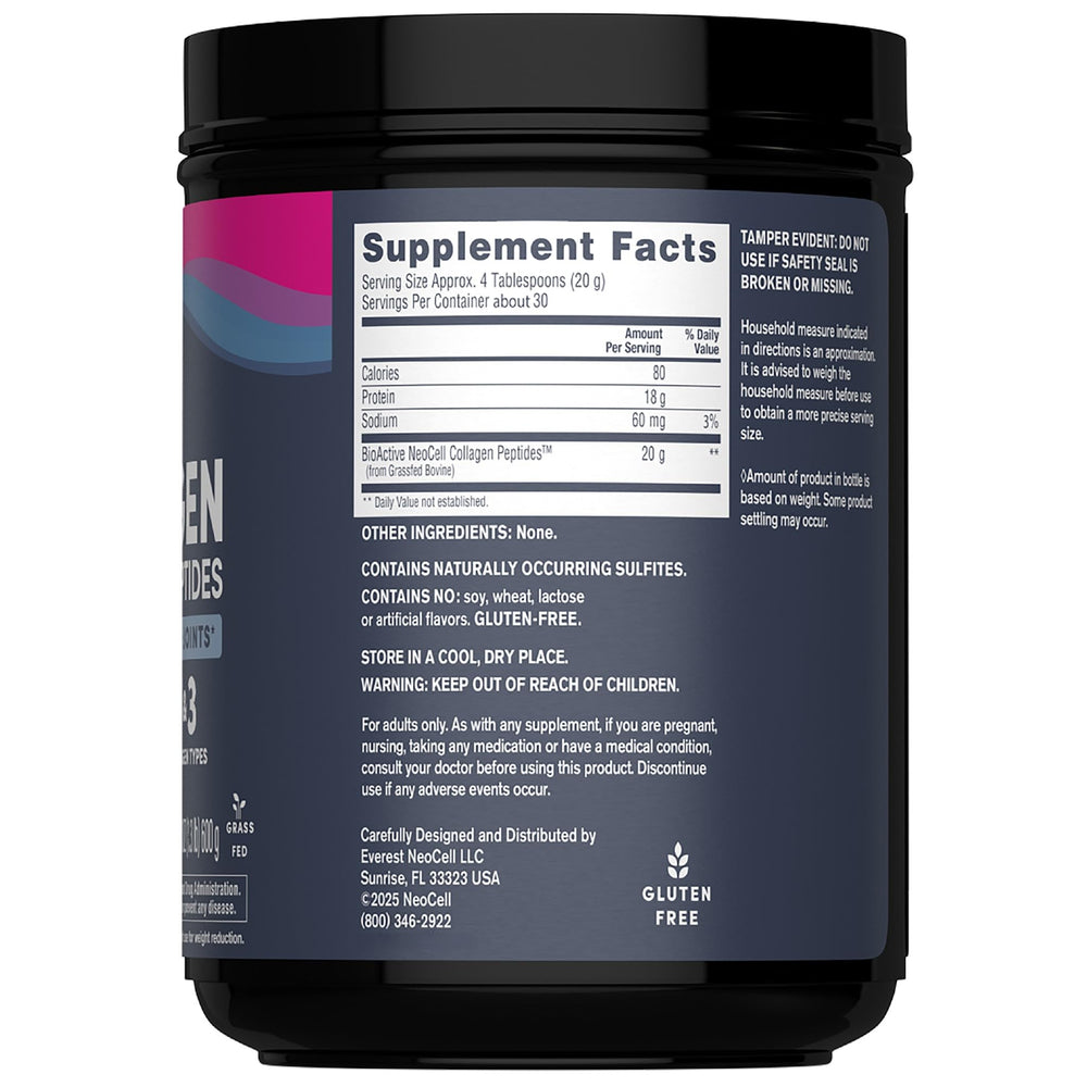 Side view of NeoCell canister showing label