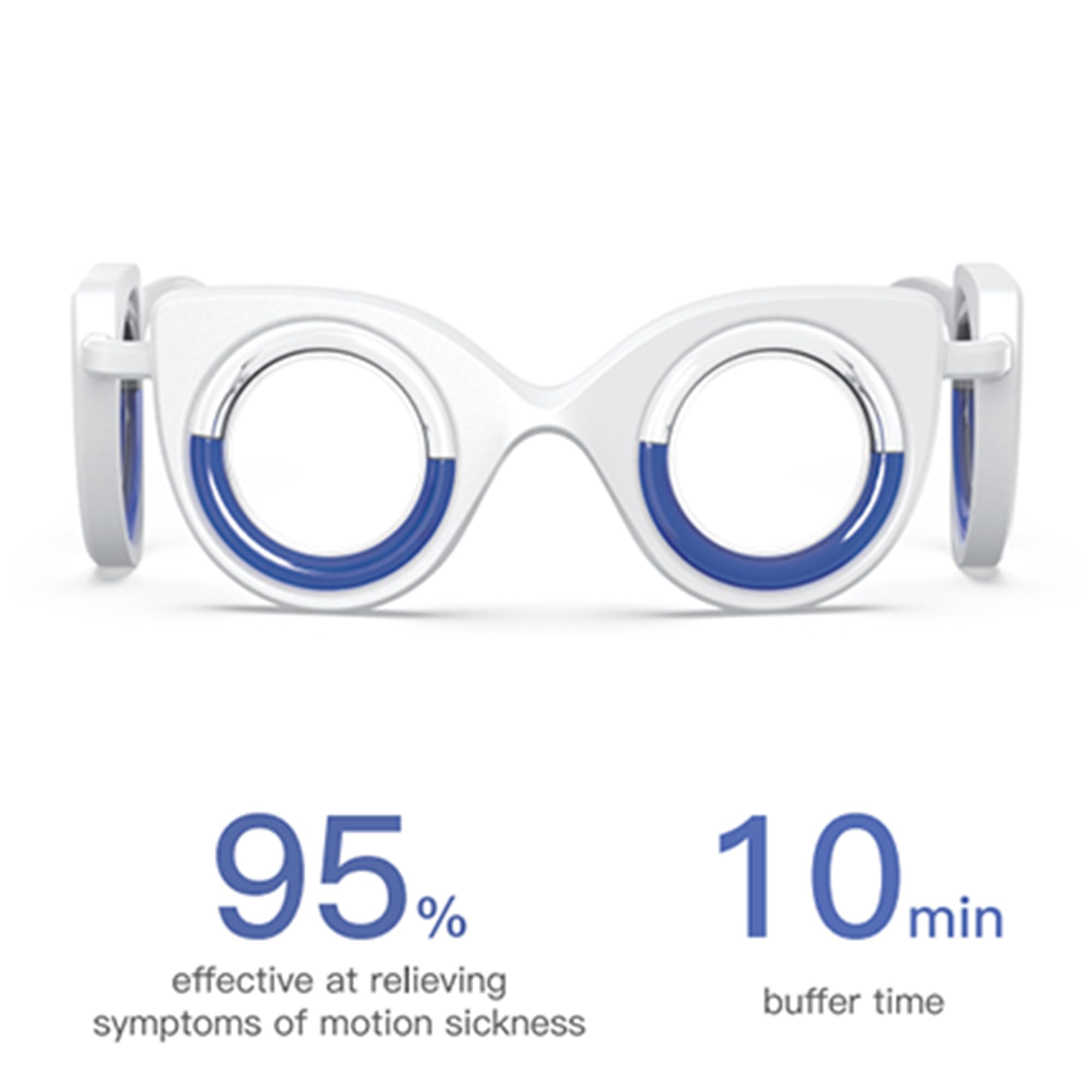 NEOISM glasses artificial-horizon-liquid-frame show balance cues for smoother VR gaming.