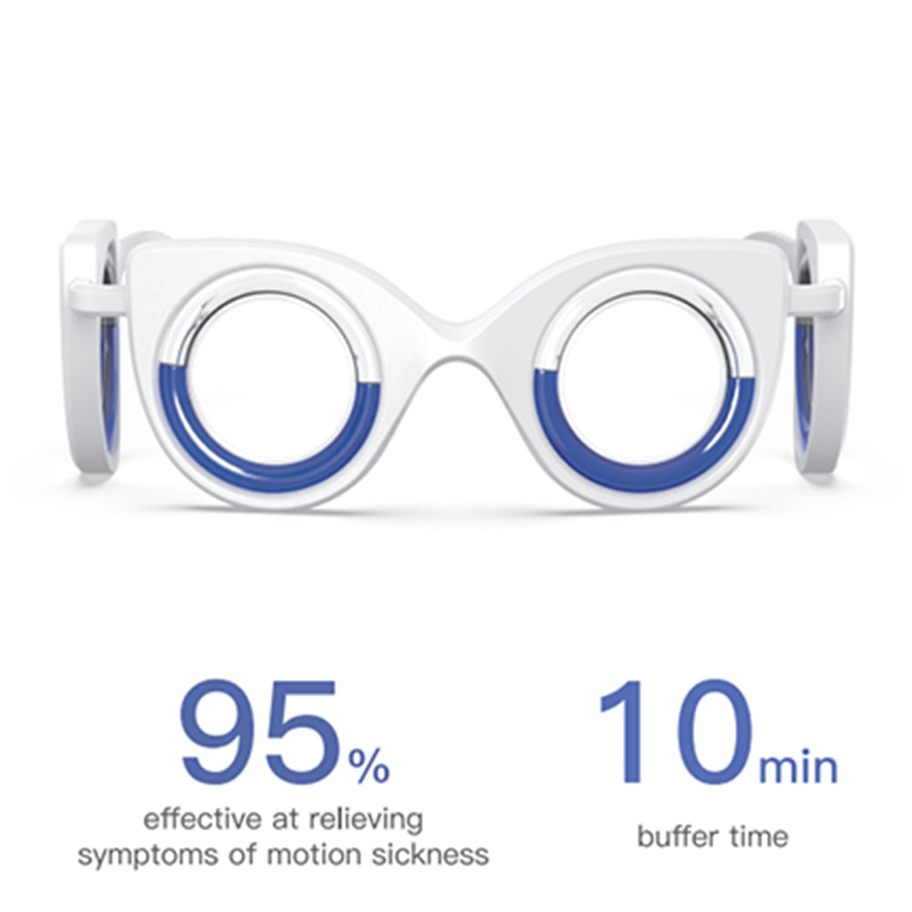 NEOISM glasses artificial-horizon-liquid-frame show balance cues for smoother VR gaming.