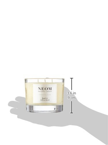 NEOM Complete Bliss wax pool showing even burn for consistent fragrance.