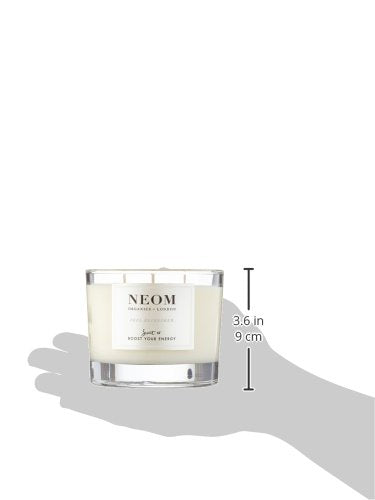 NEOM Feel Refreshed lemon-basil scent close-up showcases bright citrus and herbal mood boost.