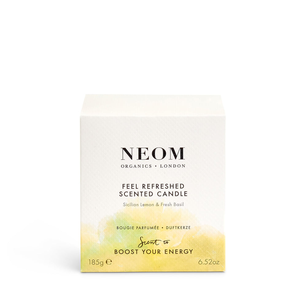 Neom Feel Refreshed room scene with bright air and fresh scent