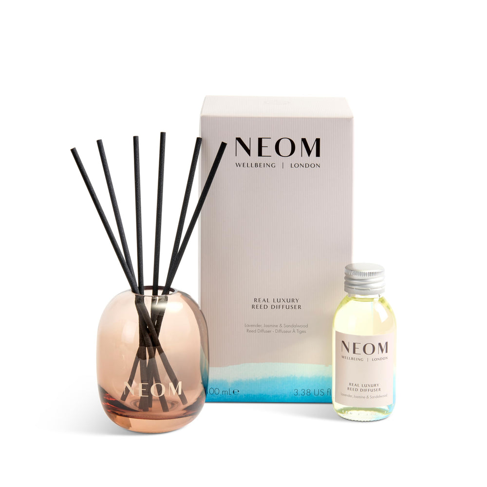 Packaging box for NEOM Real Luxury Reed Diffuser 100ml