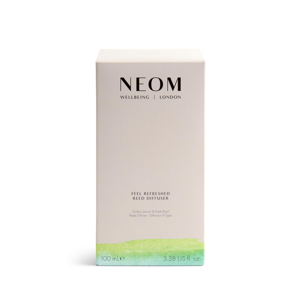 Sicilian lemon and basil essential oils aroma in NEOM diffuser