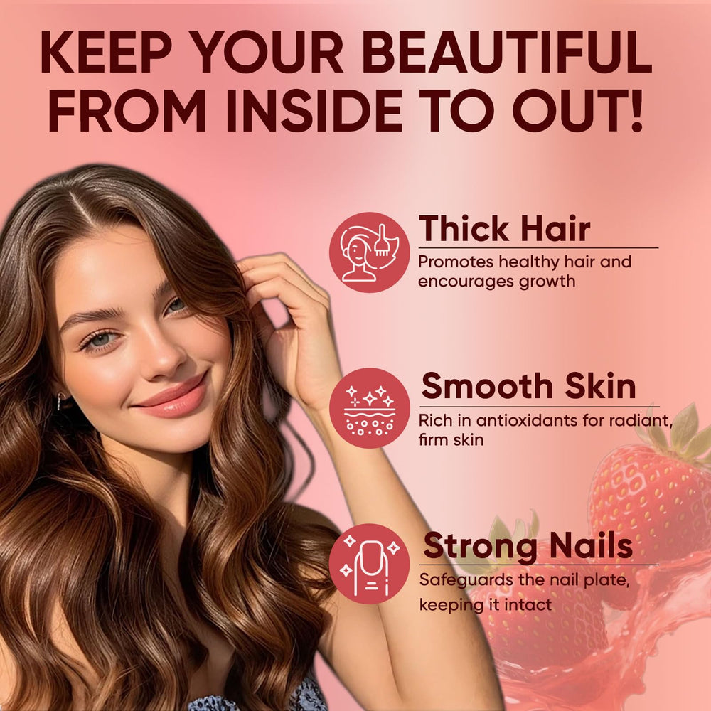 Nutrition facts panel for Neonomicon Lumin Hair Growth Gummies