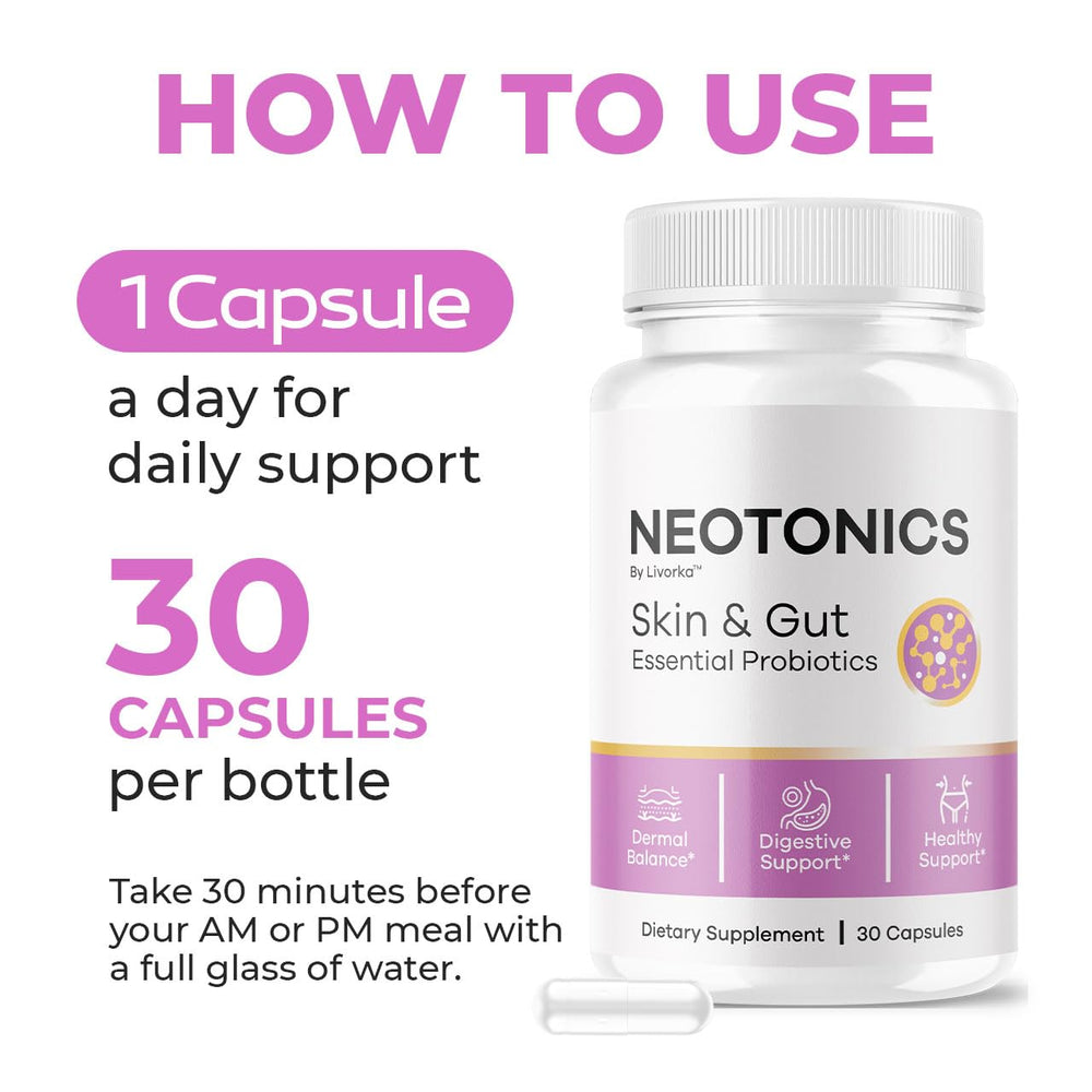 Close-up of Neotonics Capsules capsules