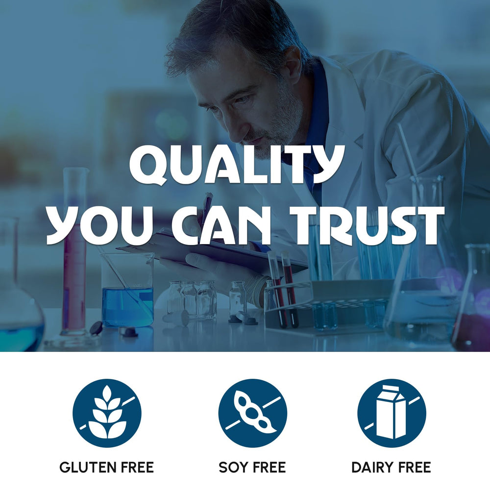 Packaging showing gluten free, soy free and dairy free claim