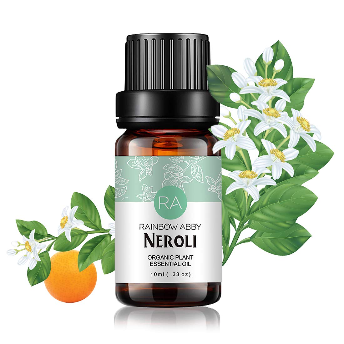 Neroli essential oil 10ml bottle front view