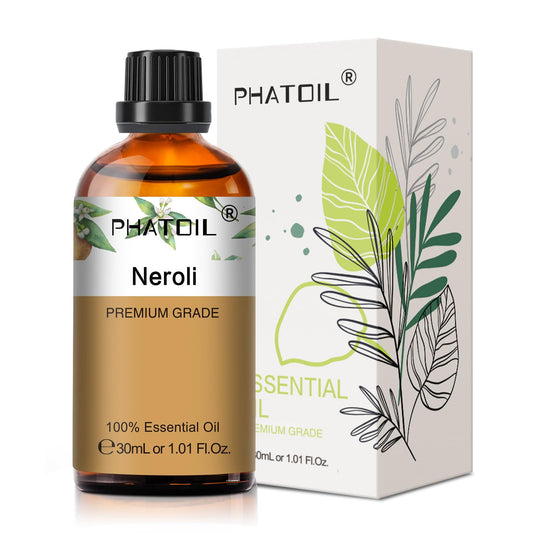 Neroli essential oil bottle 30ml with built-in dropper
