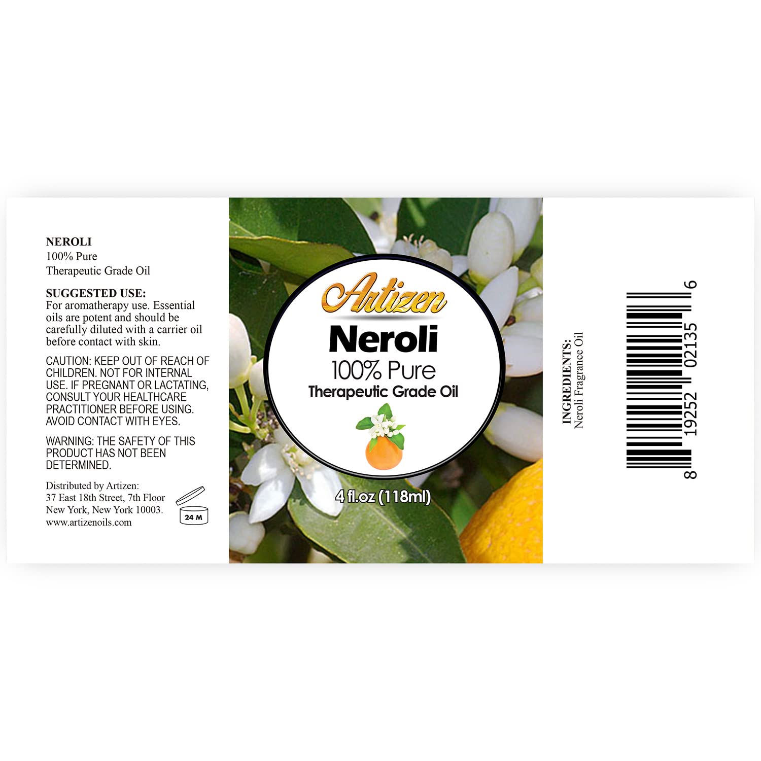 Neroli essential oil diffusing in diffuser