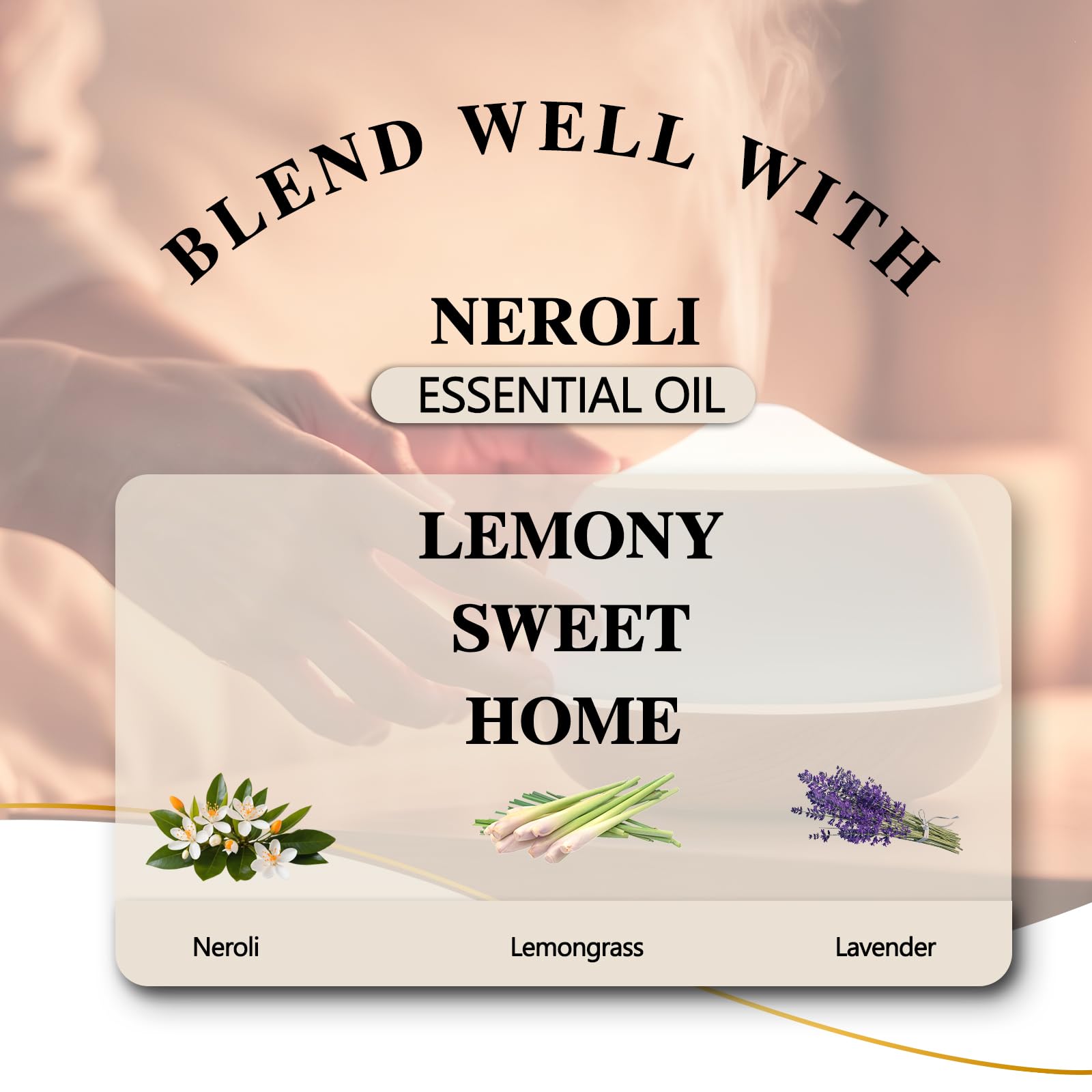 Dropper dispensing Neroli essential oil