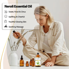 Neroli essential oil packaging in a box