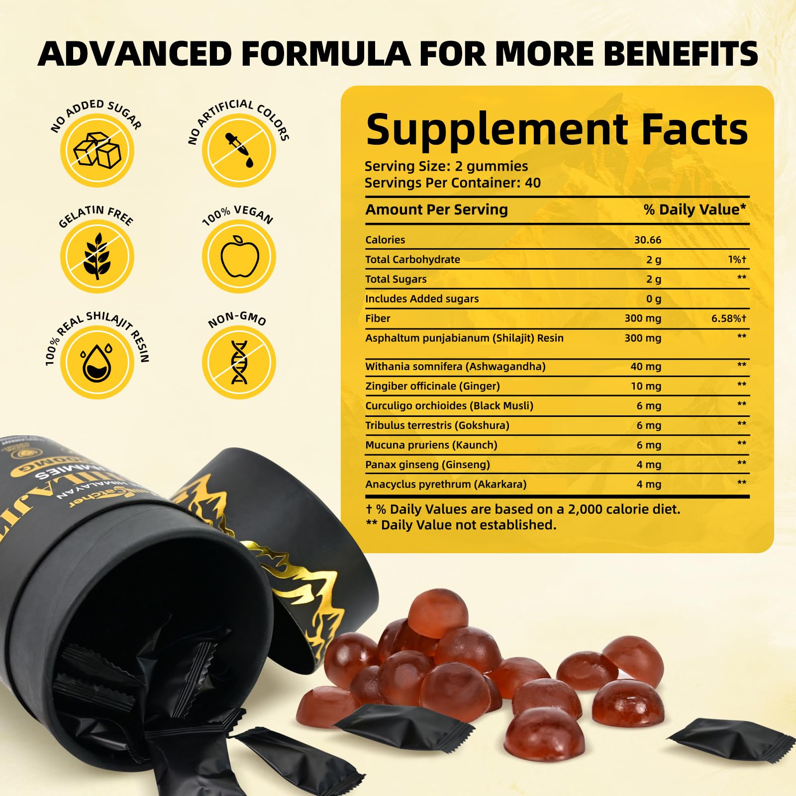Gummies support energy, brain health, immunity, and digestion