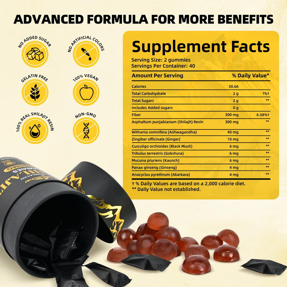 Gummies support energy, brain health, immunity, and digestion