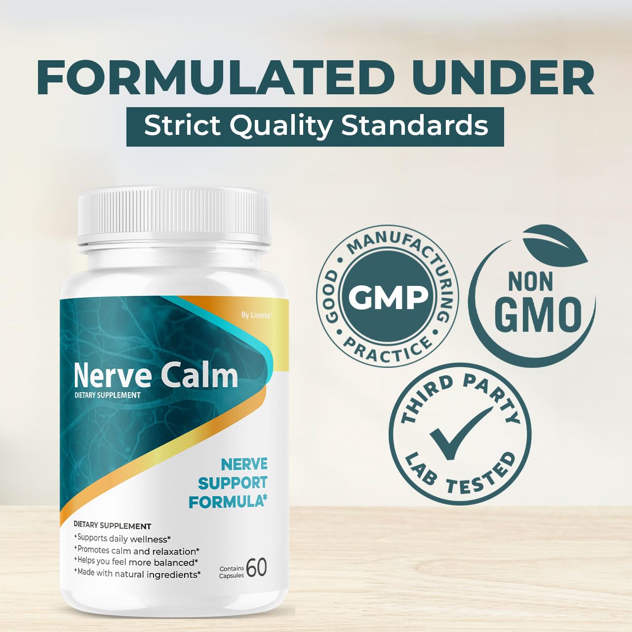 Nerve Calm GMP-certified quality seal