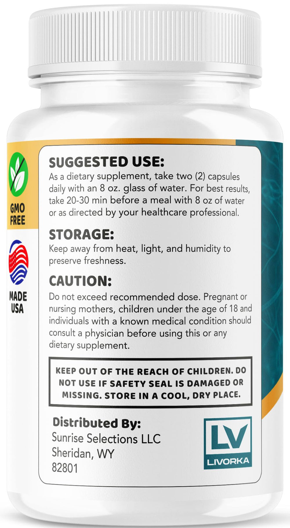 Nerve Calm natural ingredient blend visualization