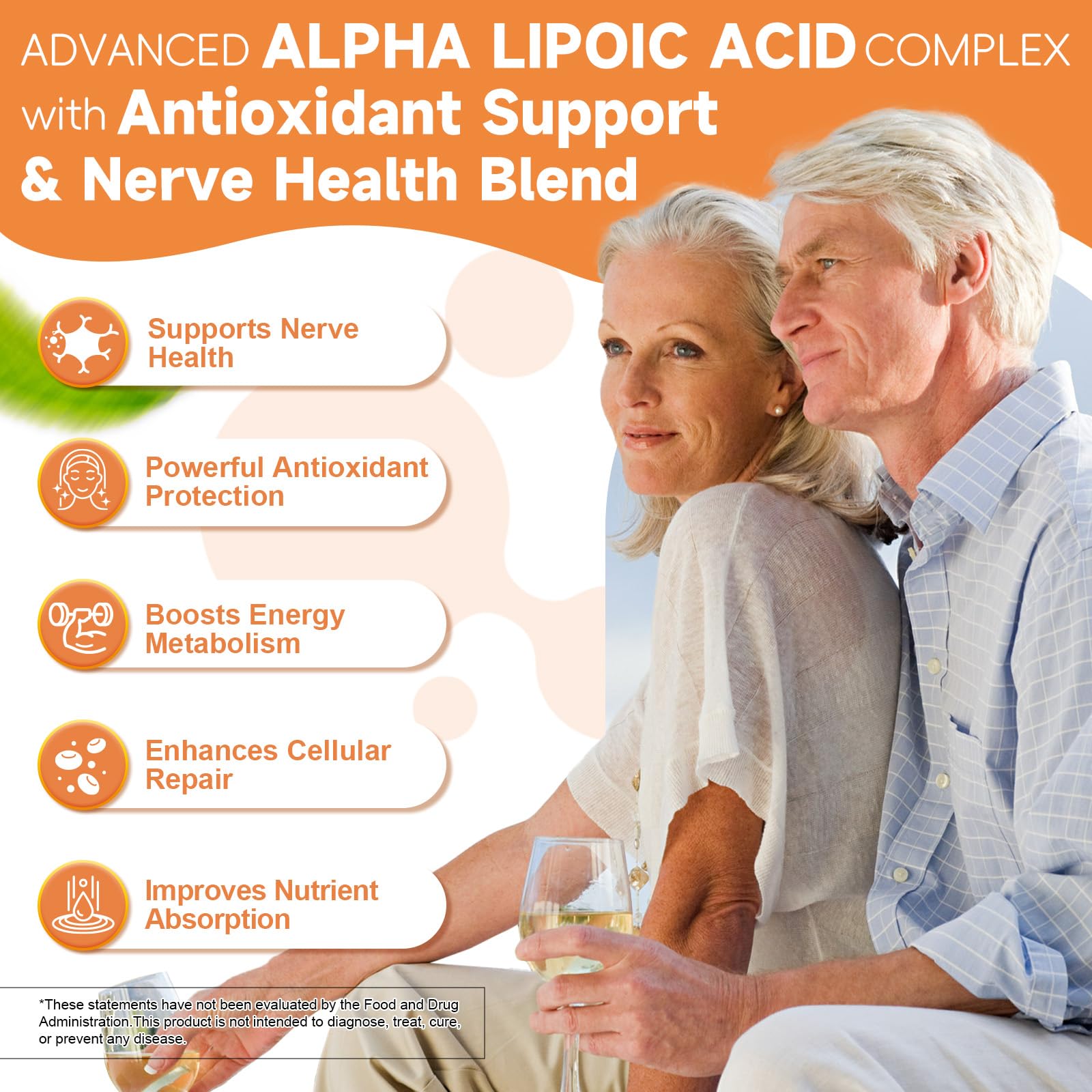 Diagram illustrating nerve health and cellular energy benefits