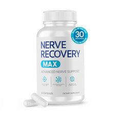 Nerve Recovery Max bottle on white background