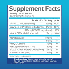 Vitamin D3 and Alpha Lipoic Acid capsules