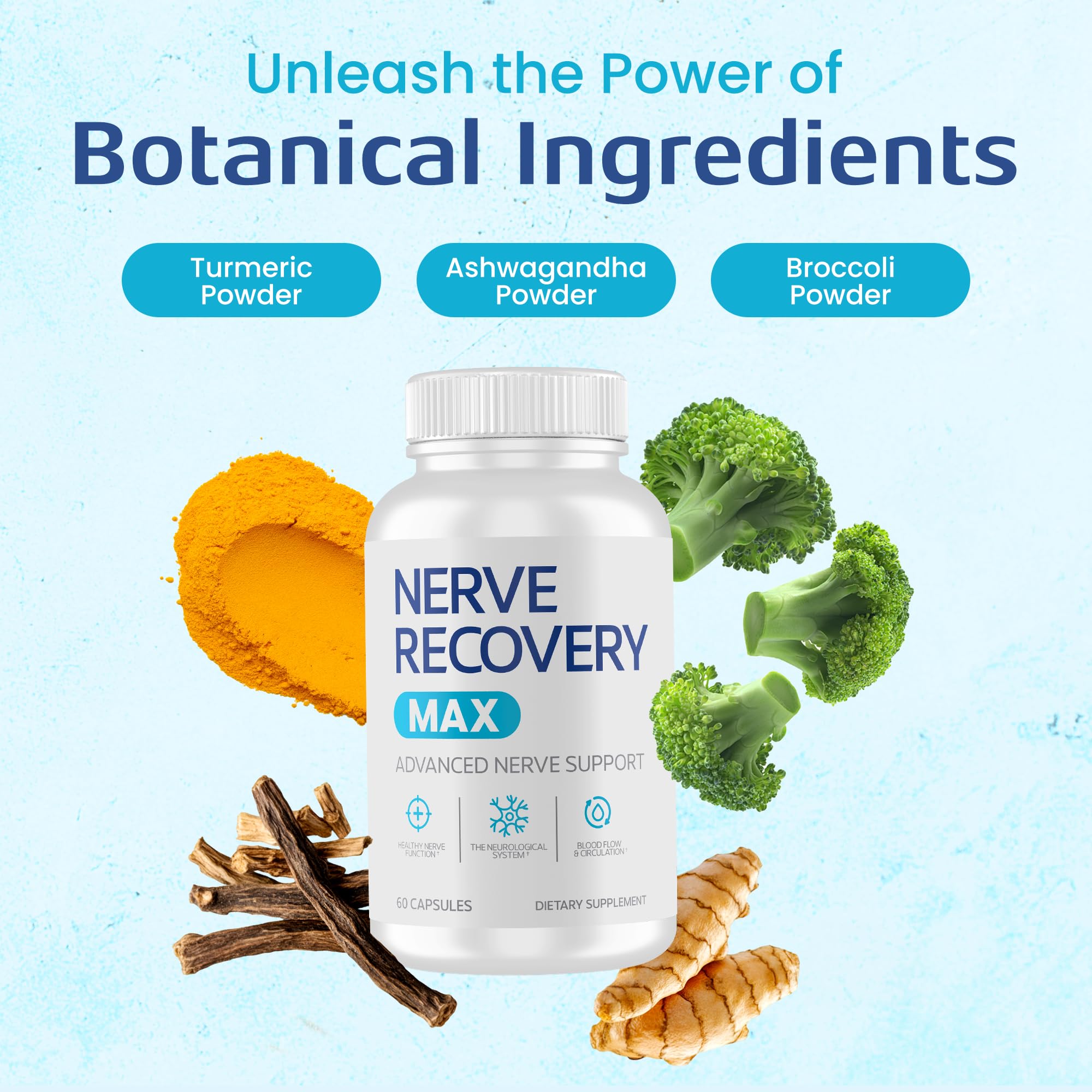 Nerve Recovery Max packaging with USA-made label