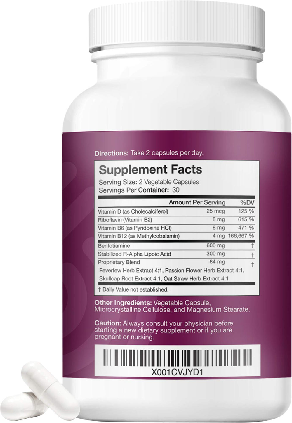 Benfotiamine and B vitamin complex in NERVE RENEW