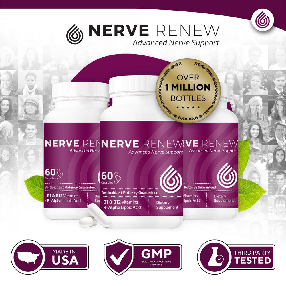 NERVE RENEW packaging displayed on a white background