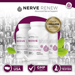 Product packaging and label of NERVE RENEW Optimizer