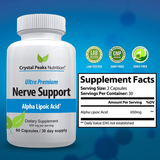 Alpha Lipoic Acid 650mg ingredients panel