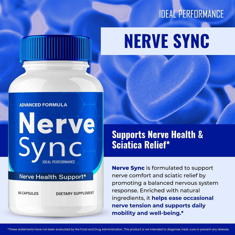 Nerve Sync Capsules packaging box and bottle