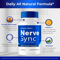 Nerve Sync Capsules with glass of water