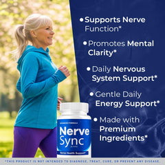 Front label of Nerve Sync capsules bottle