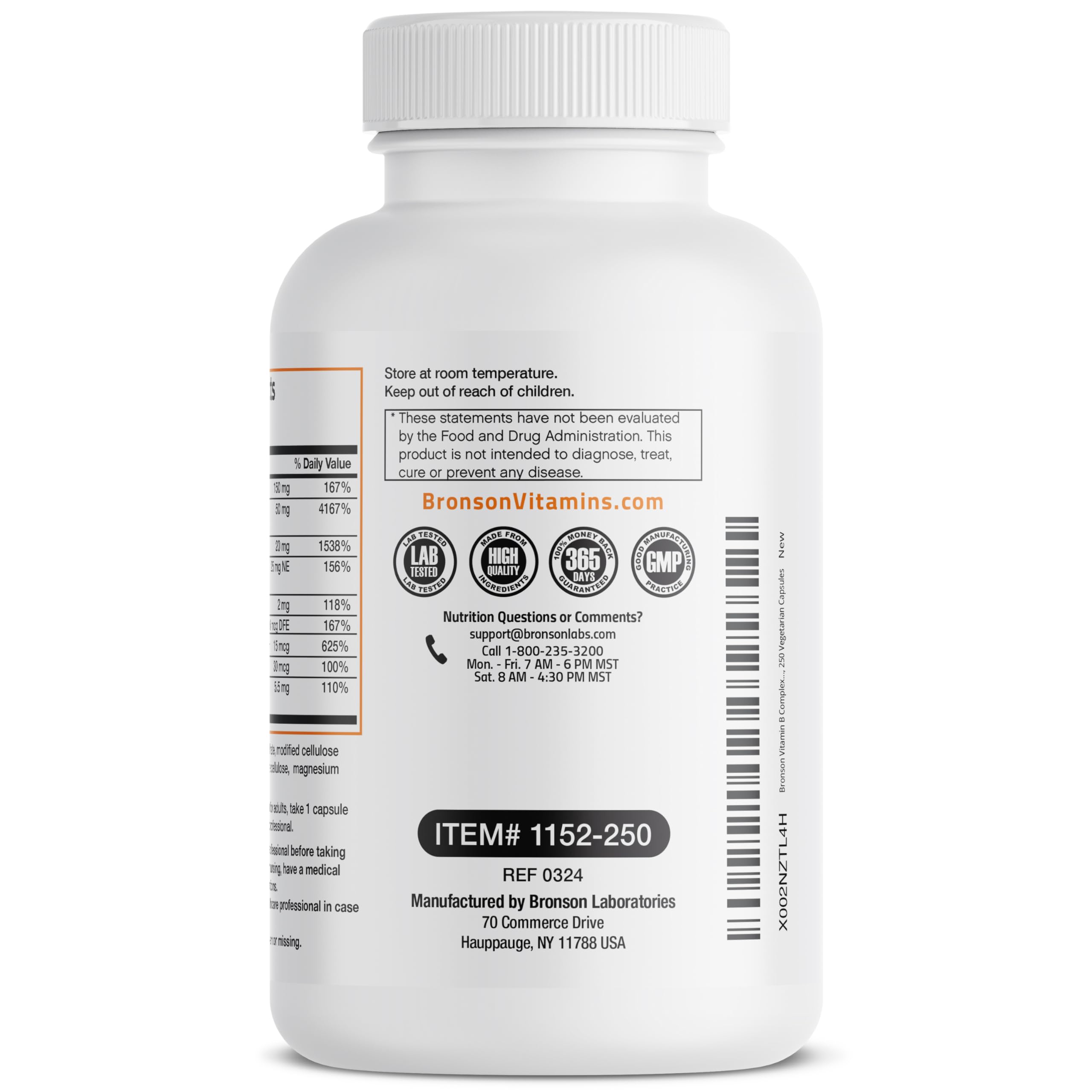 Graphic: Nervous system support benefits of B-Complex with Vitamin C
