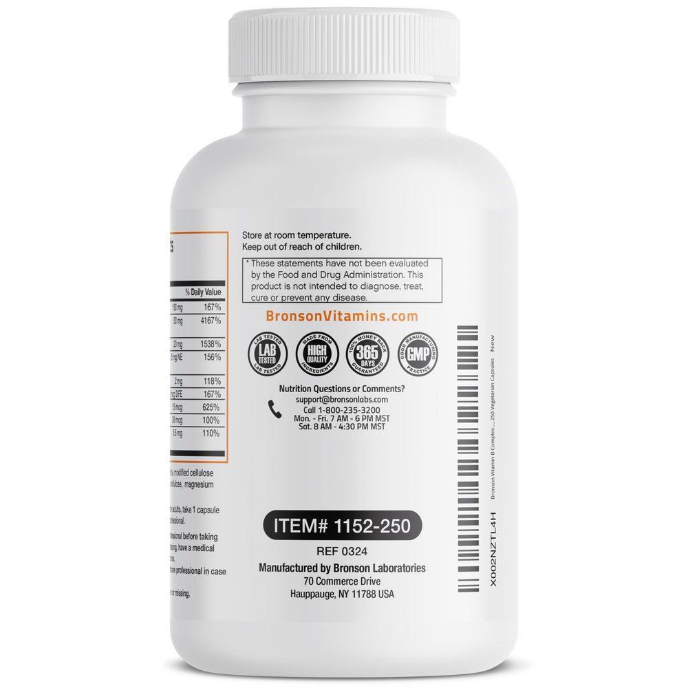 Graphic: Nervous system support benefits of B-Complex with Vitamin C