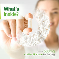 Graphic showing cognitive enhancement benefits of choline