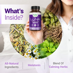 Melatonin pills with natural ingredients