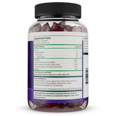 Close-up of mixed berry Luna Sleep Gummies showing gummy texture