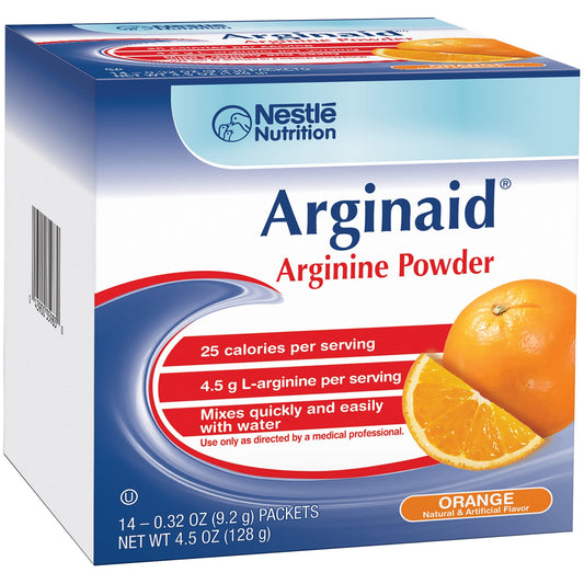 Nestle Arginaid Orange drink mix packet front