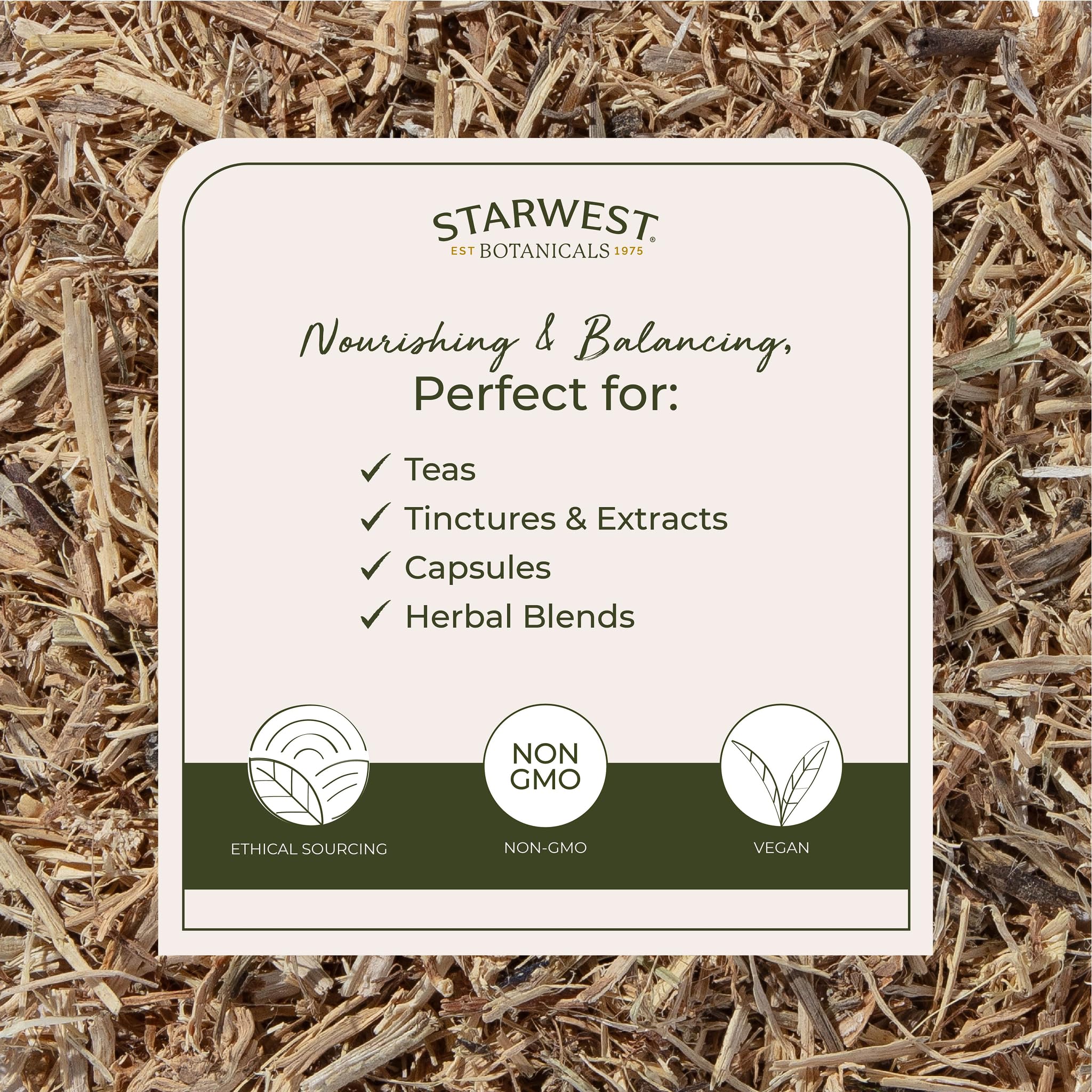 Cut and sifted nettle root organic