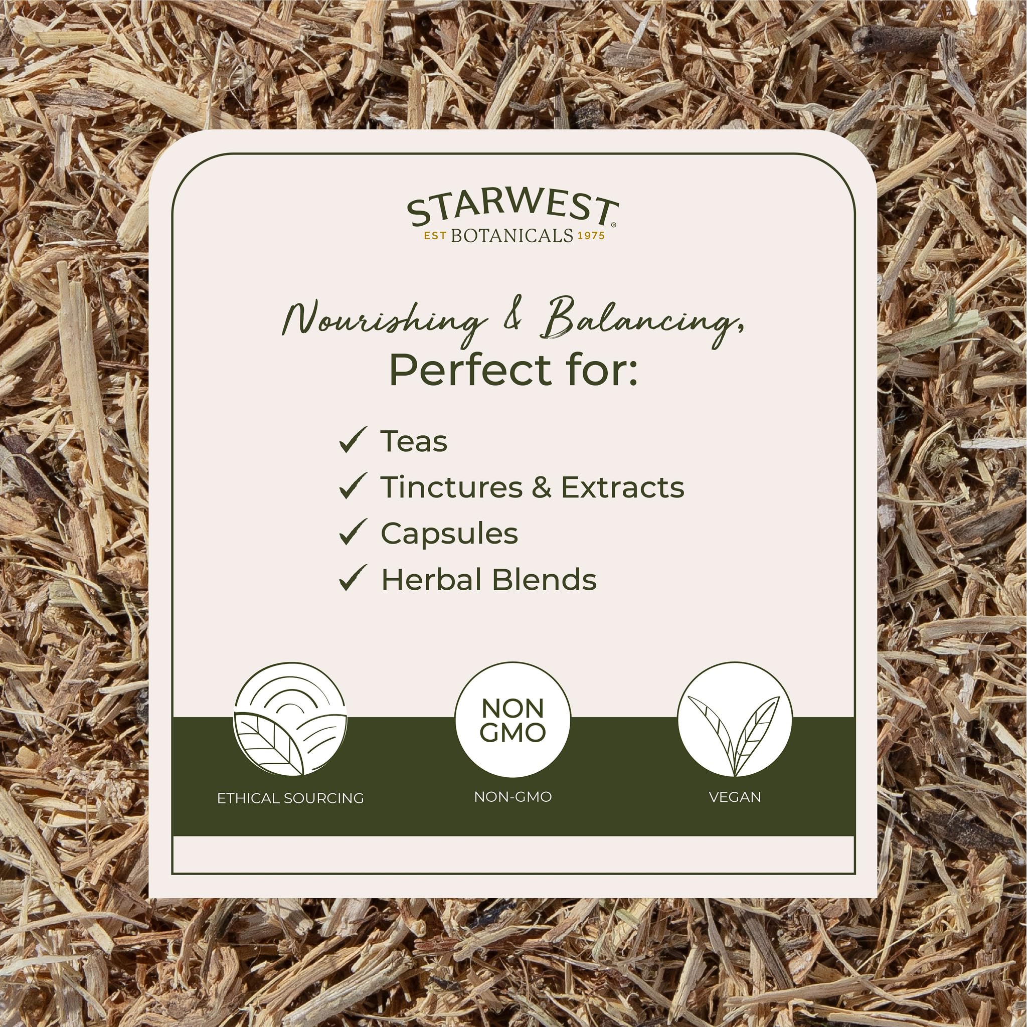 Nettle root herb suitable for tea, soups, stews and broths