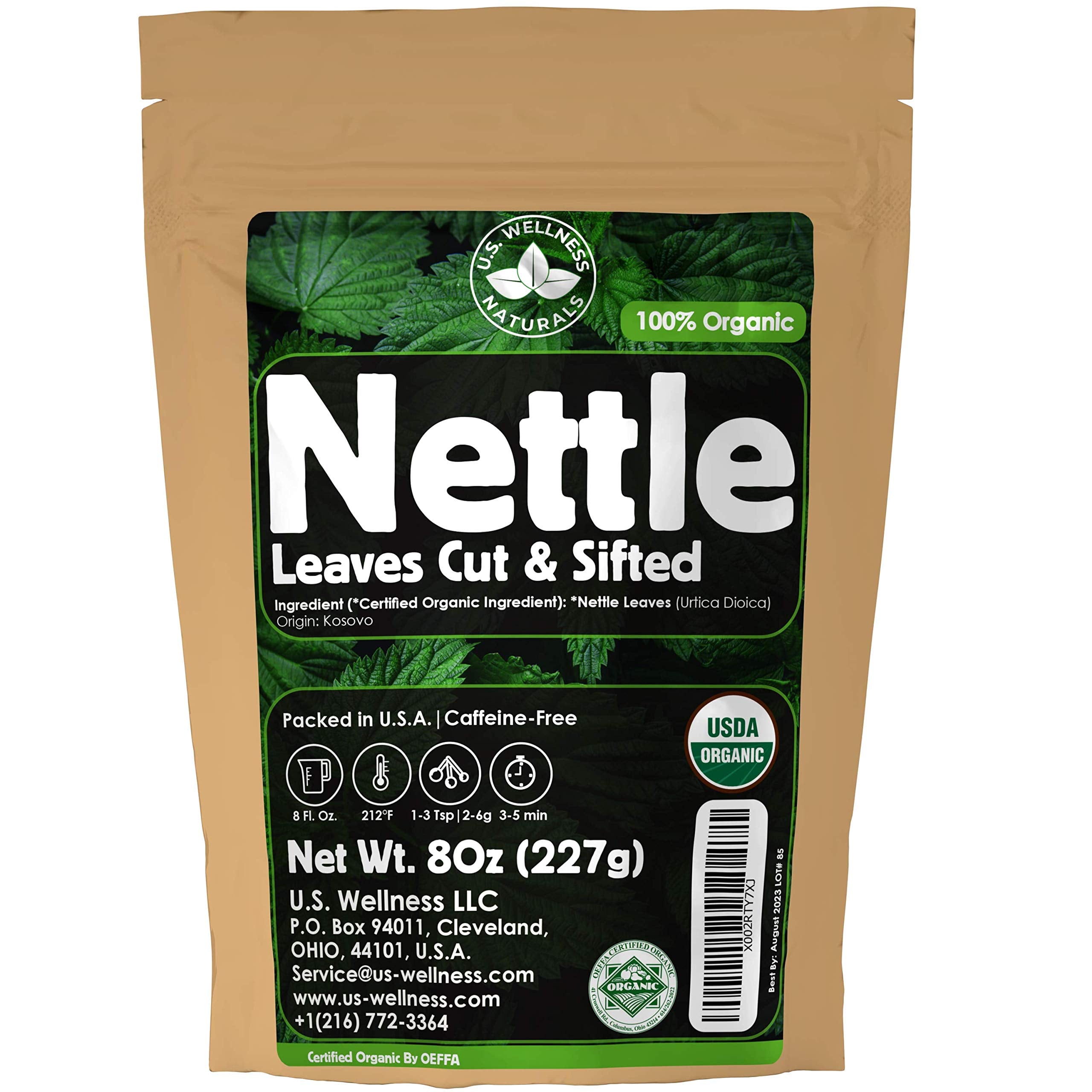 8oz nettle tea from wild harvest, loose leaf