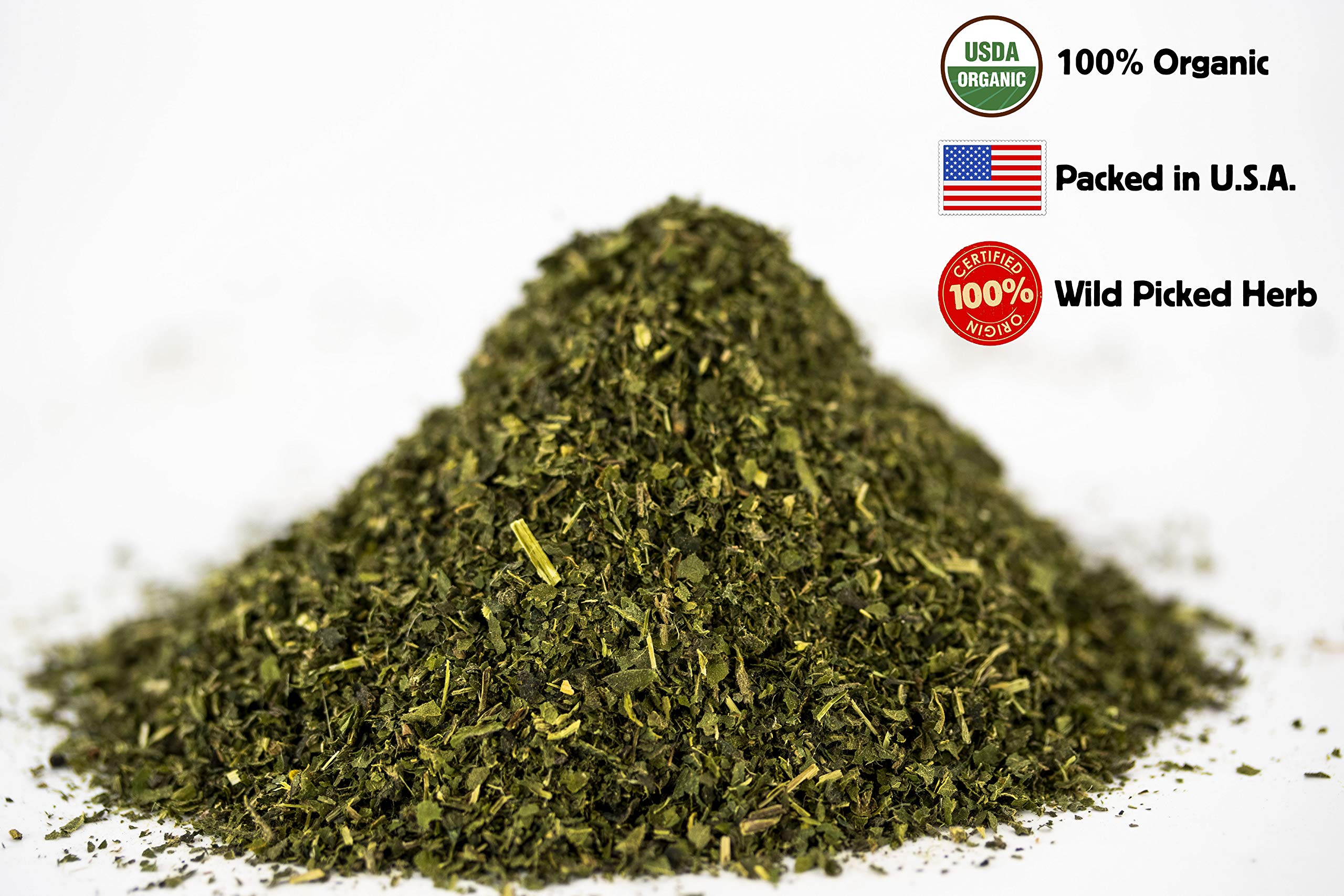 Nettle tea loose leaf cut and sifted