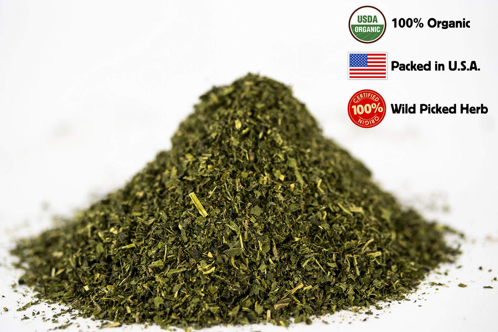 Nettle tea loose leaf cut and sifted