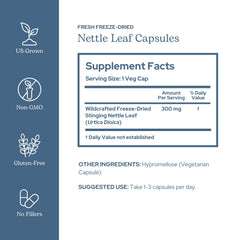 Nettle leaf capsules from Eclectic Institute