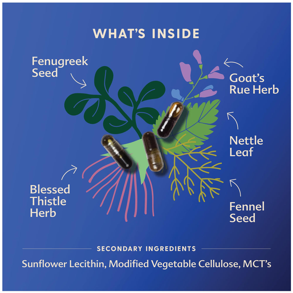 Nettle and fennel blend supporting breast milk production