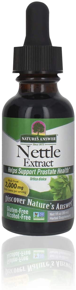 Nature's Answer Nettle Leaf 1oz Extract bottle - Prostate support, alcohol-free