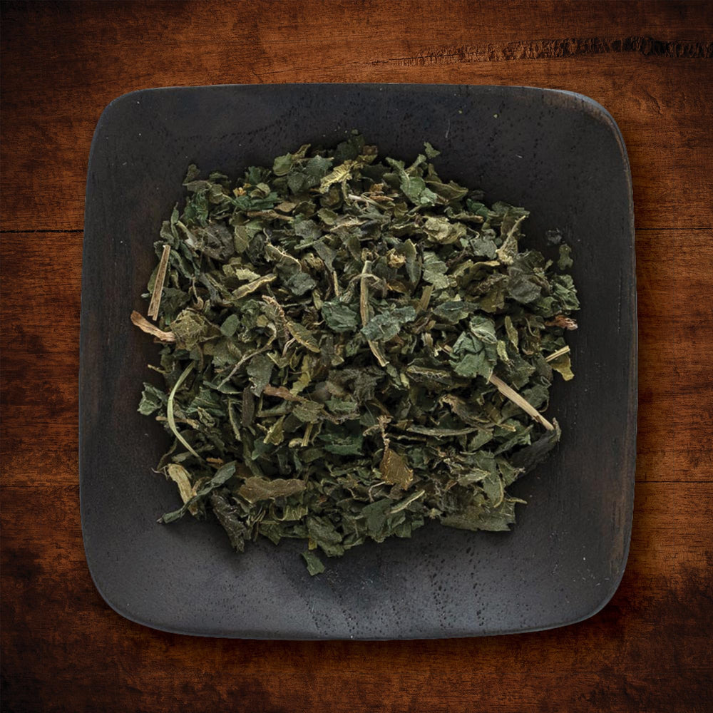 Nettle leaf used in teas, soups, and smoothies