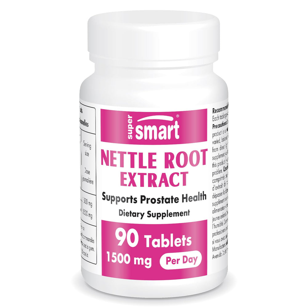 Nettle root extract capsules labeled 1500 mg daily
