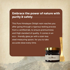 Graphic showing 75% fulvic acid content for Shilajit