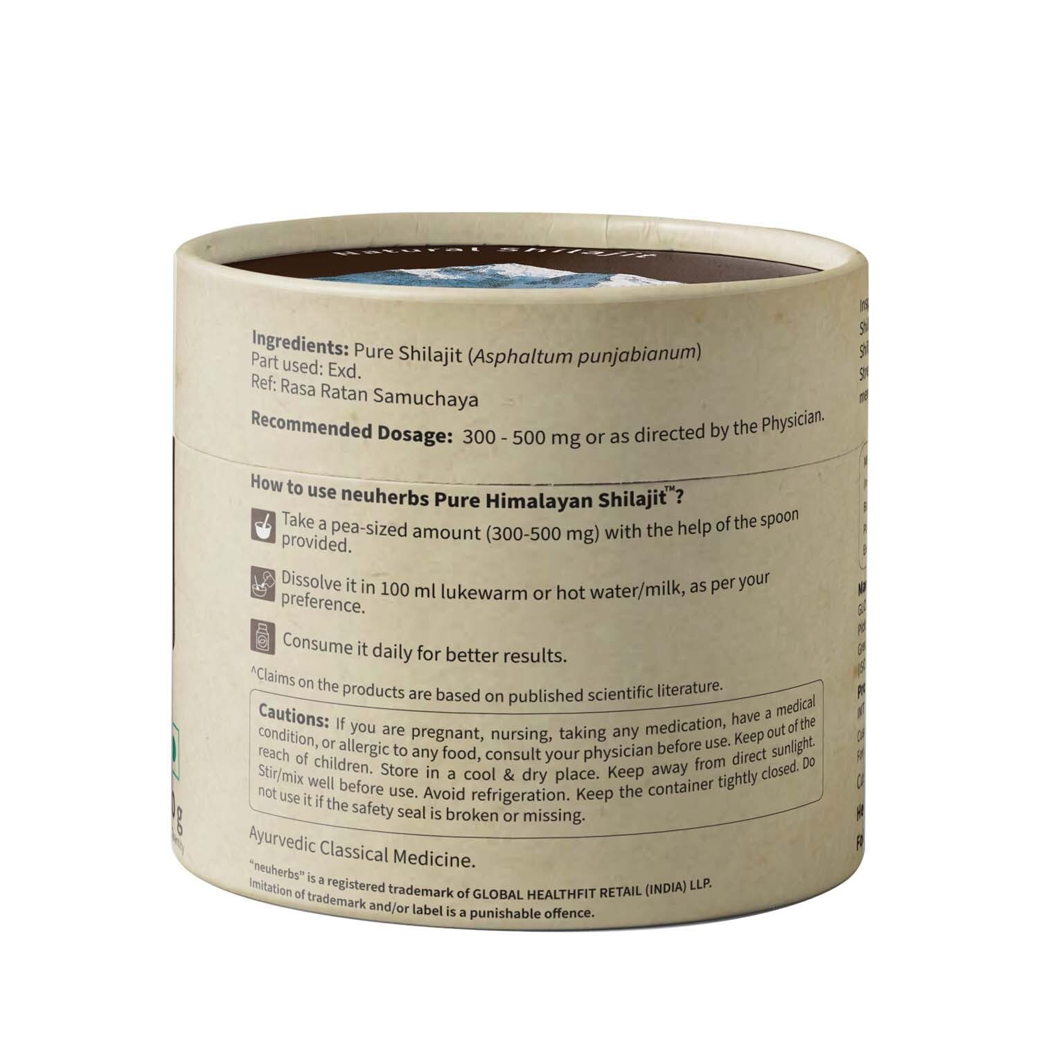 Close-up of dark Shilajit resin
